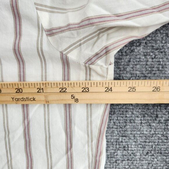 H Bar C Ranchwear Arco 1018 USA Western Pearl Snap Short Sleeve Striped Size 17 - Picture 15 of 16